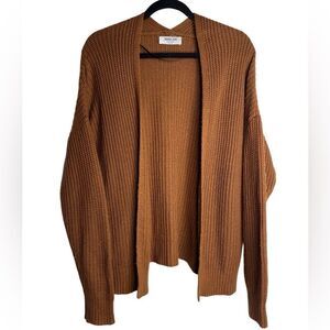 MDouble Zero Open Front Knit Cardigan Brown Size Mystical Medium